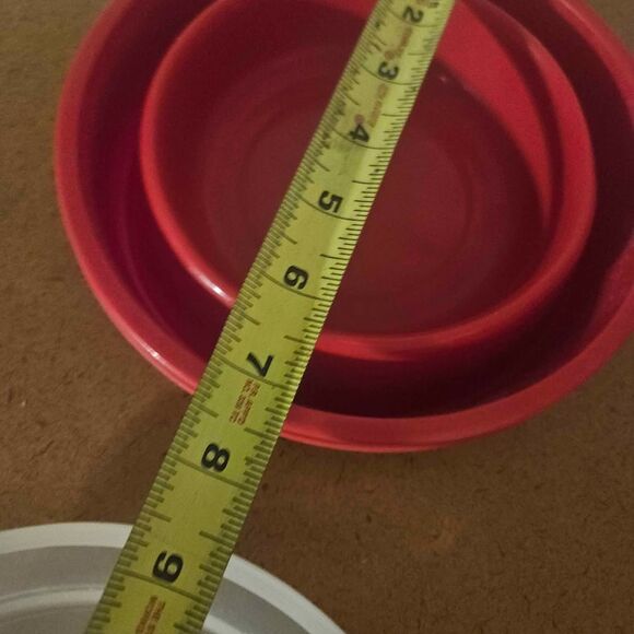 Pampered Chef Silicone Red Microwave Popcorn Bowl 7" x 5" - Picture 8 of 8